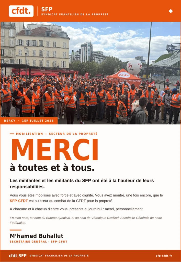 Communiqué Bercy